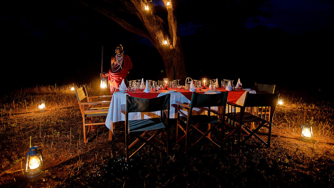 Bush Dinner At Amboseli Sopa Lodge